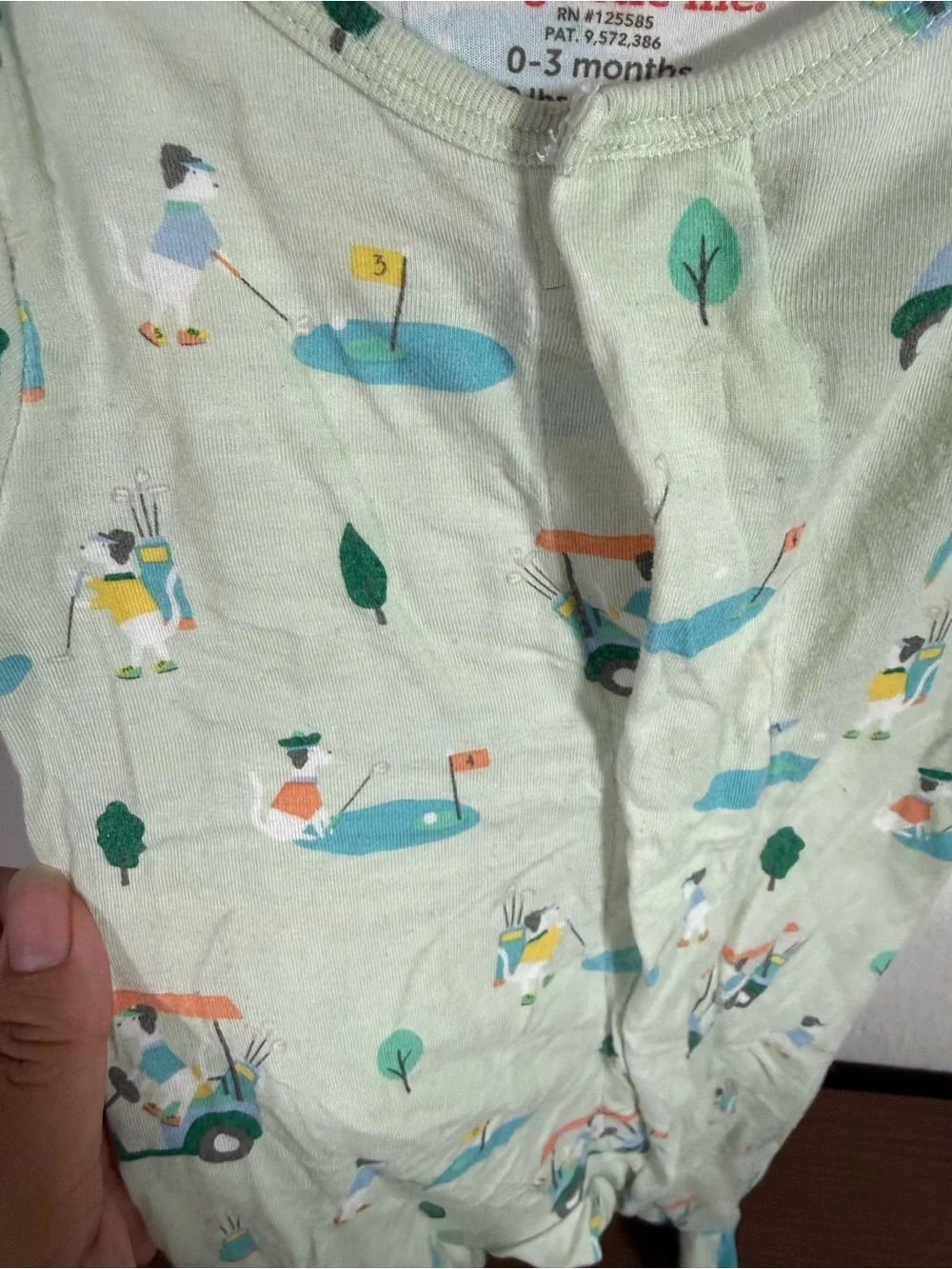 Magnetic Me Golf Dogs Pajamas 0-3 Months
